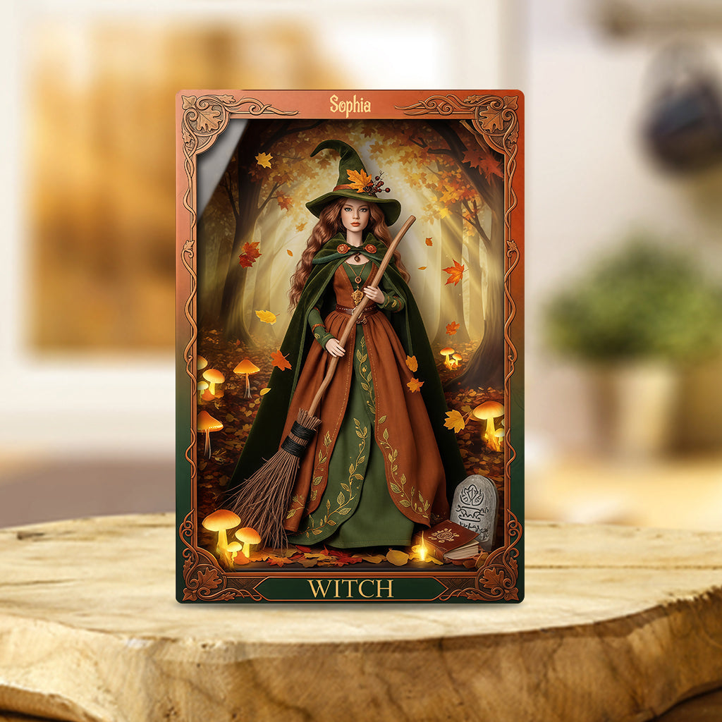 Magical Witch - Personalized Witch Custom Shaped Acrylic Plaque