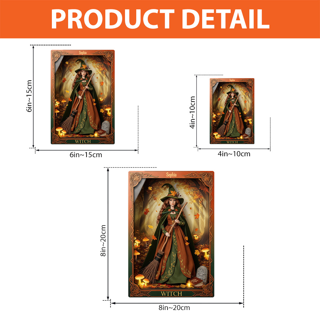 Magical Witch - Personalized Witch Custom Shaped Acrylic Plaque