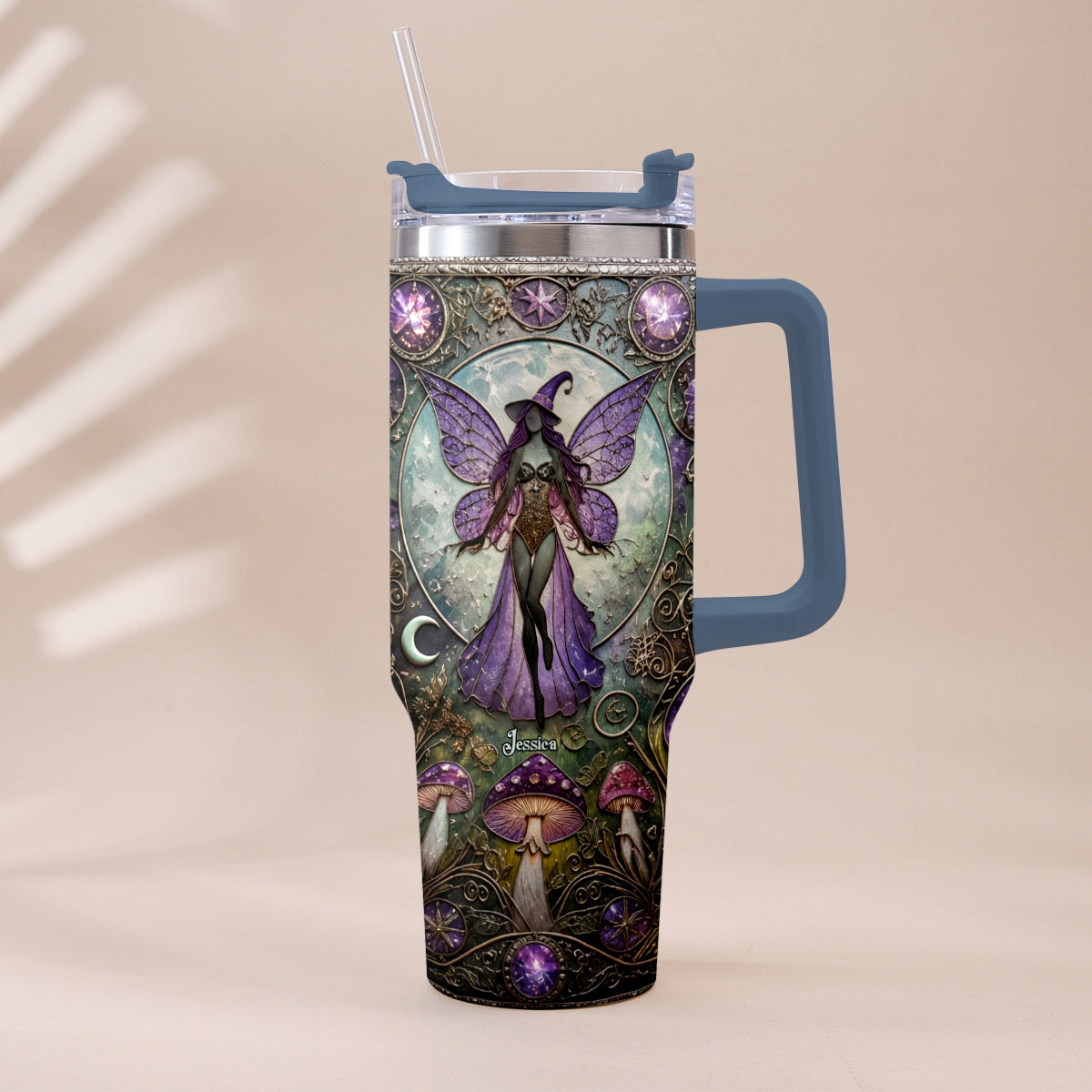 Beautiful Witch - Personalized Witch Tumbler With Plush Charm