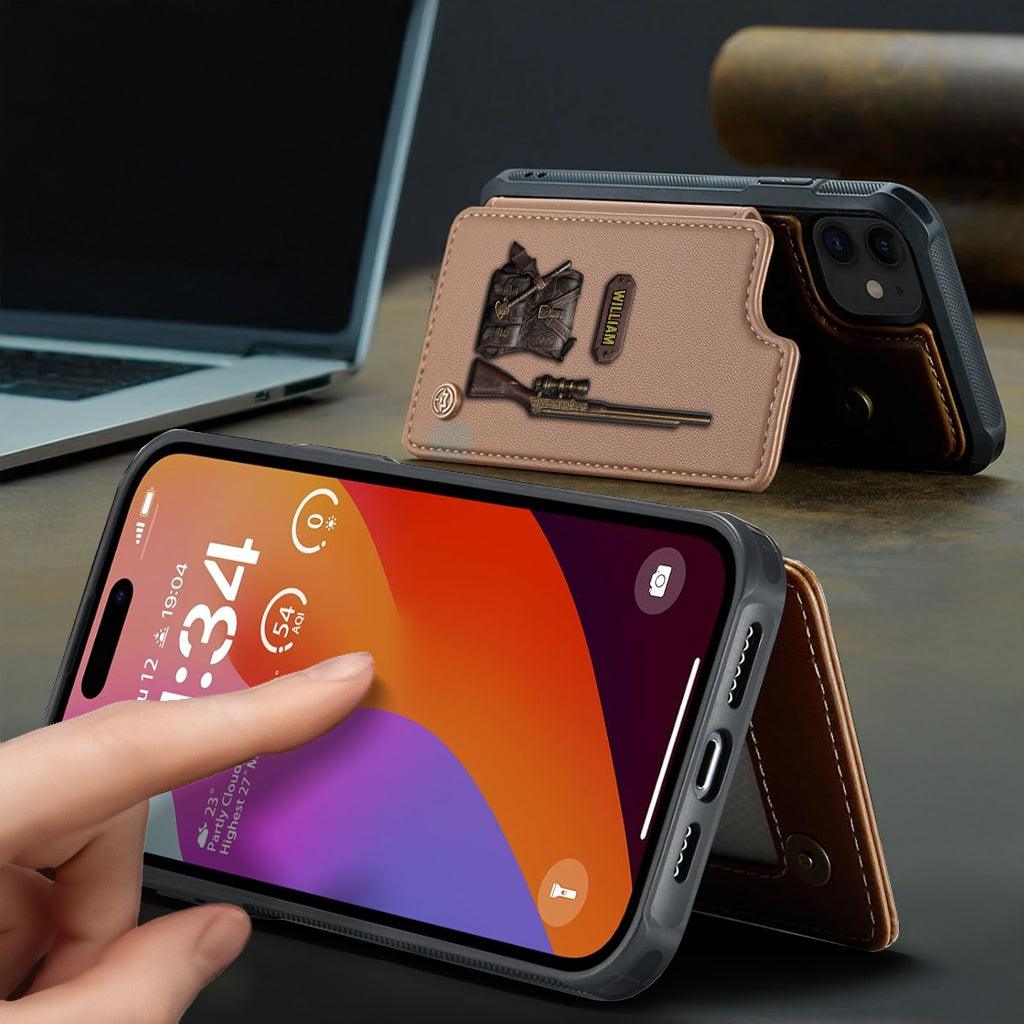 Luxury Gift For Hunter - Personalized Hunting Wallet Phone Case