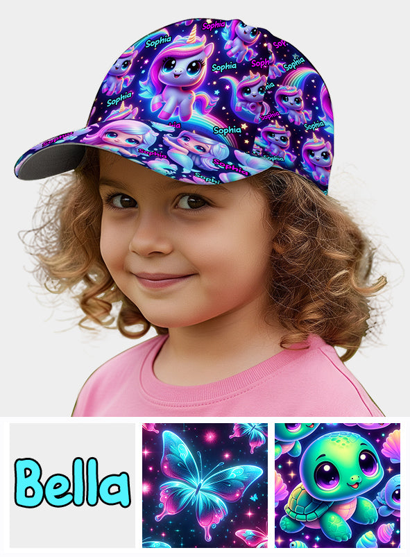 Beautiful Glowing Pattern - Personalized Kid Classic Cap