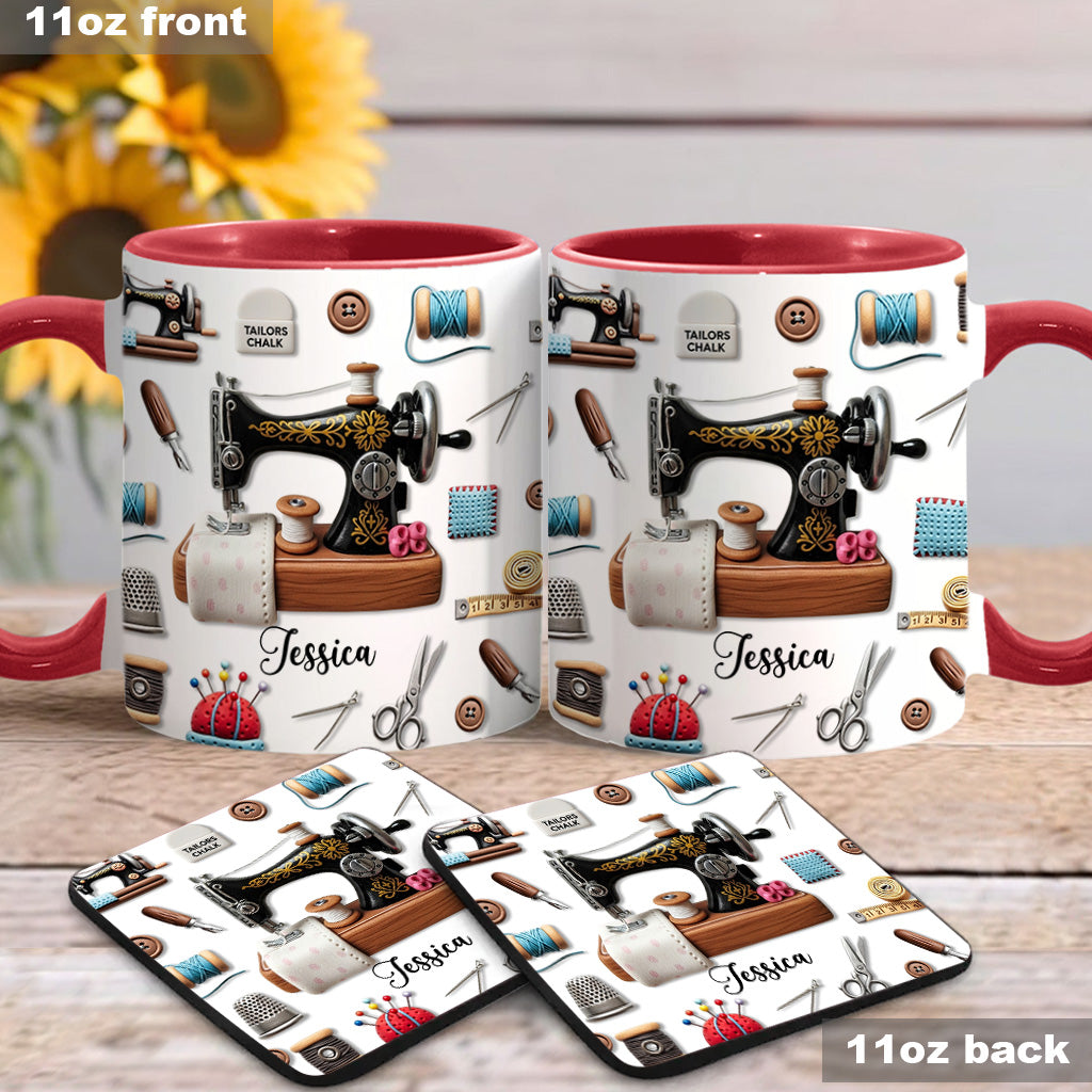 Stunning Sewing Machine - Personalized Sewing Accent Mug