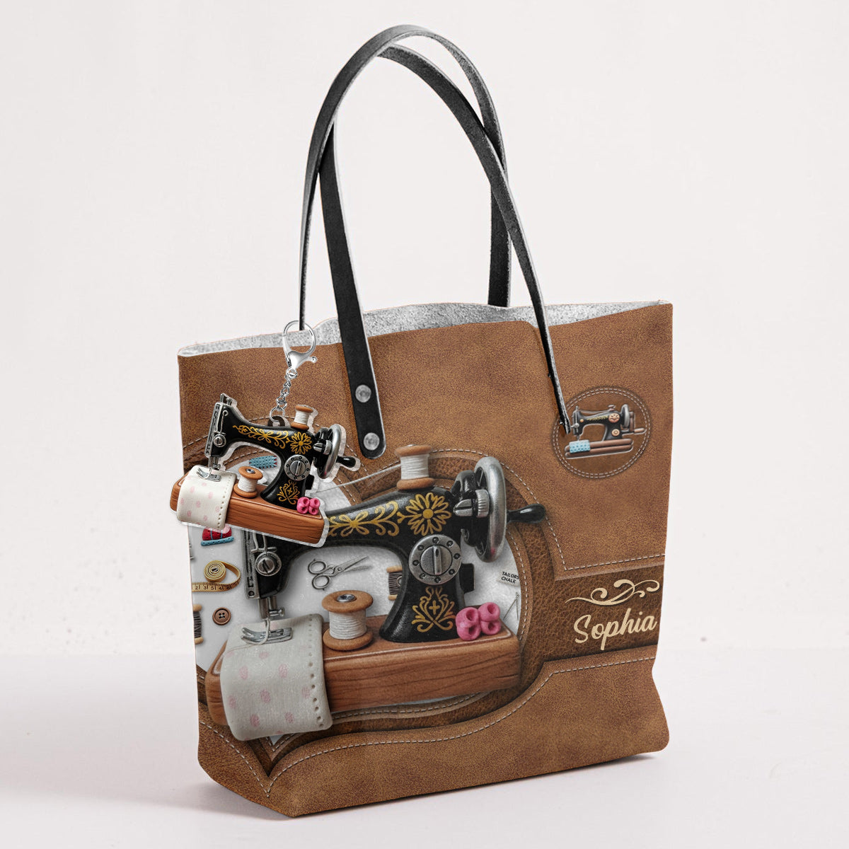 Stunning Sewing Machine - Personalized Sewing Tote Bag