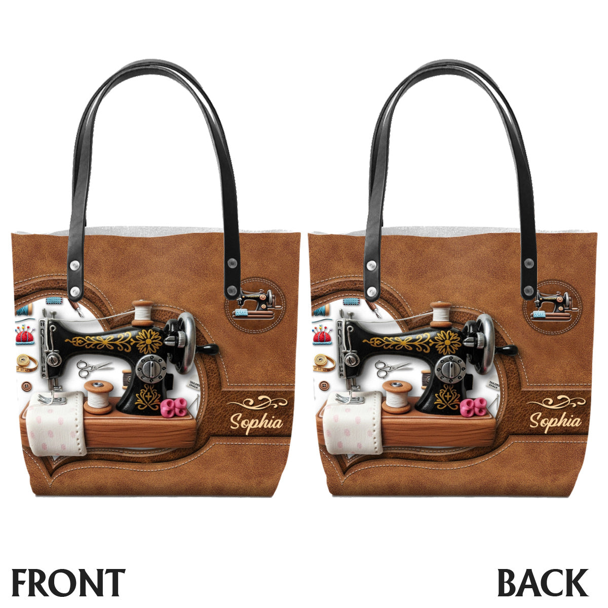 Stunning Sewing Machine - Personalized Sewing Tote Bag