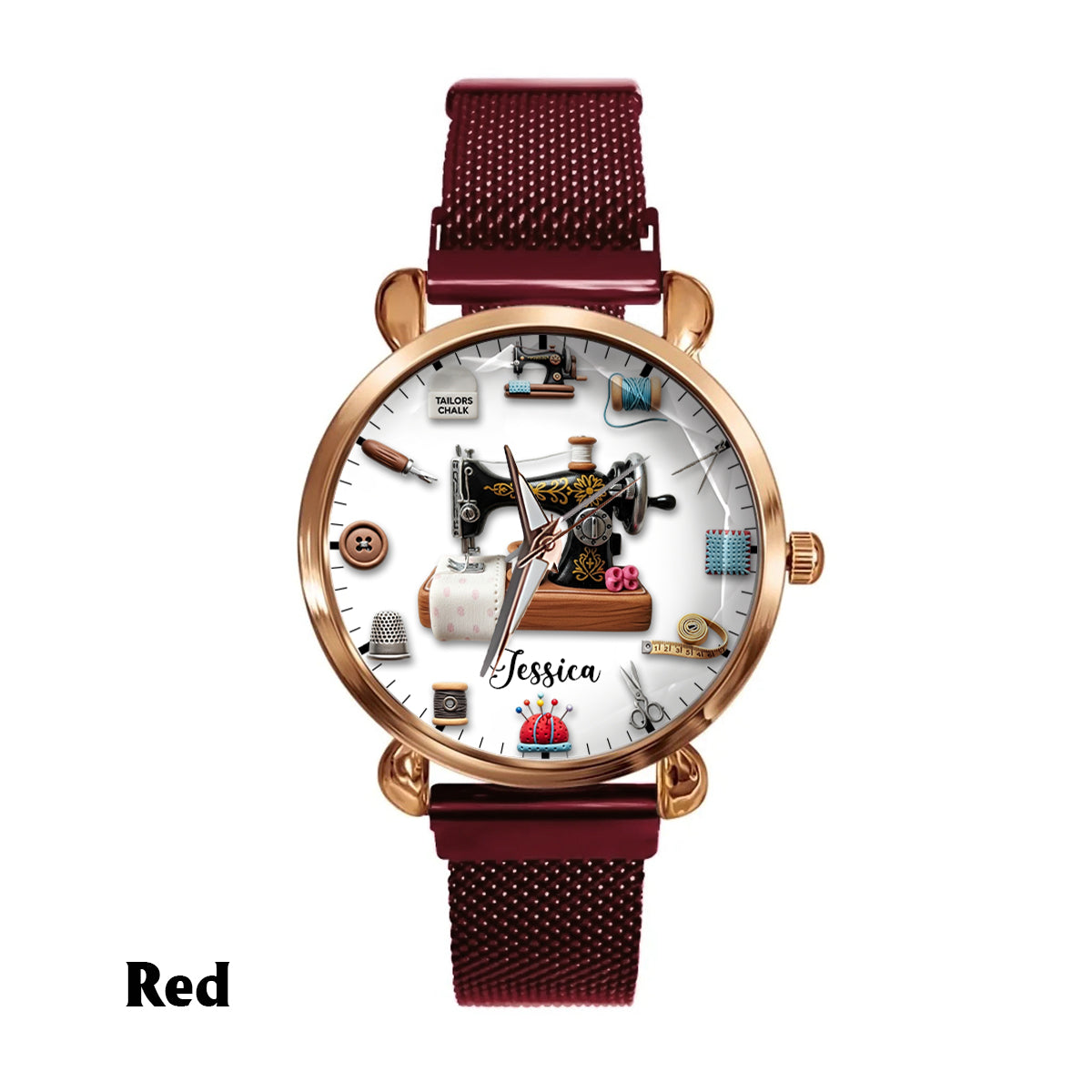 Sewing Time - Personalized Sewing Women Hand Watch