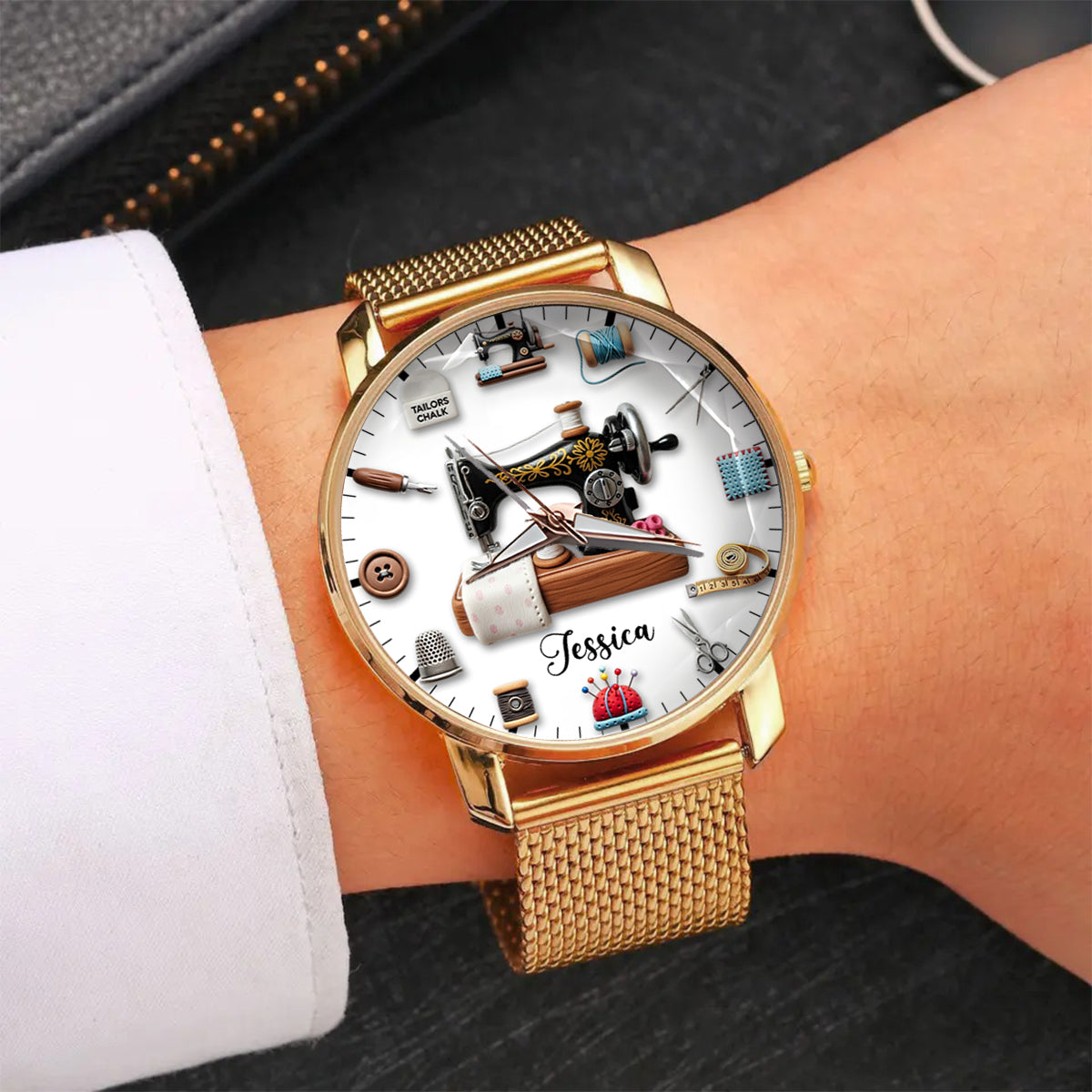 Sewing Time - Personalized Sewing Women Hand Watch
