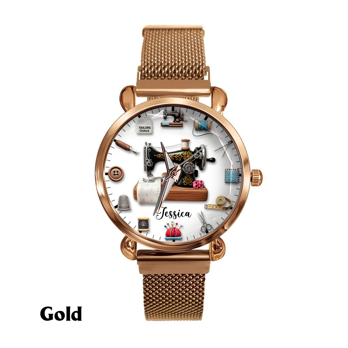 Sewing Time - Personalized Sewing Women Hand Watch
