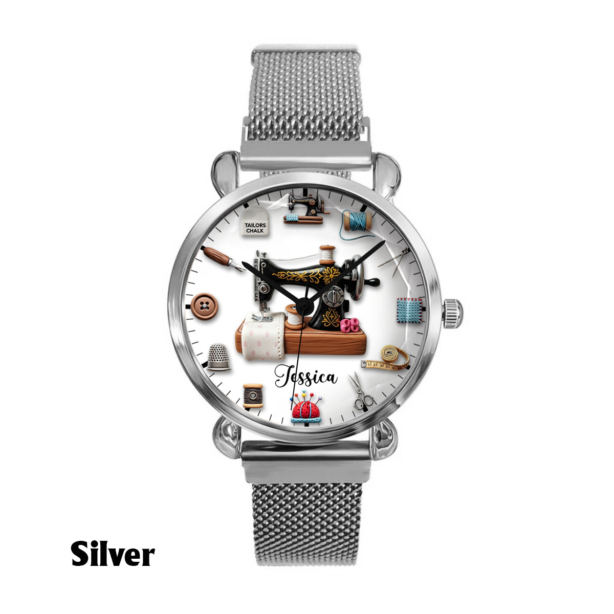 Sewing Time - Personalized Sewing Women Hand Watch