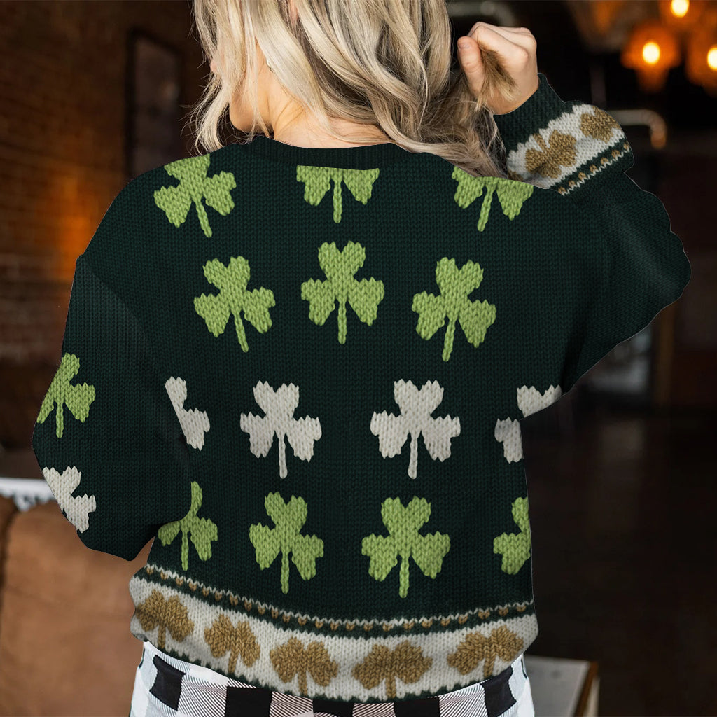 Irish Shamrock - Personalized Irish Ugly Sweater