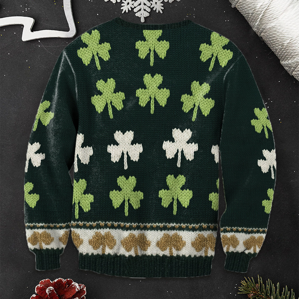 Irish Shamrock - Personalized Irish Ugly Sweater