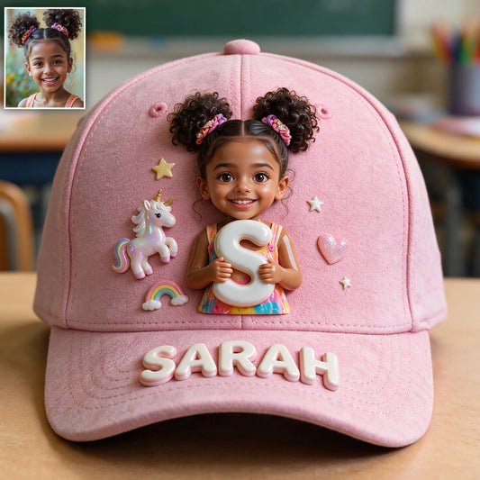 Custom Photo, Alphabet, Any Theme - Personalized Kid Classic Cap