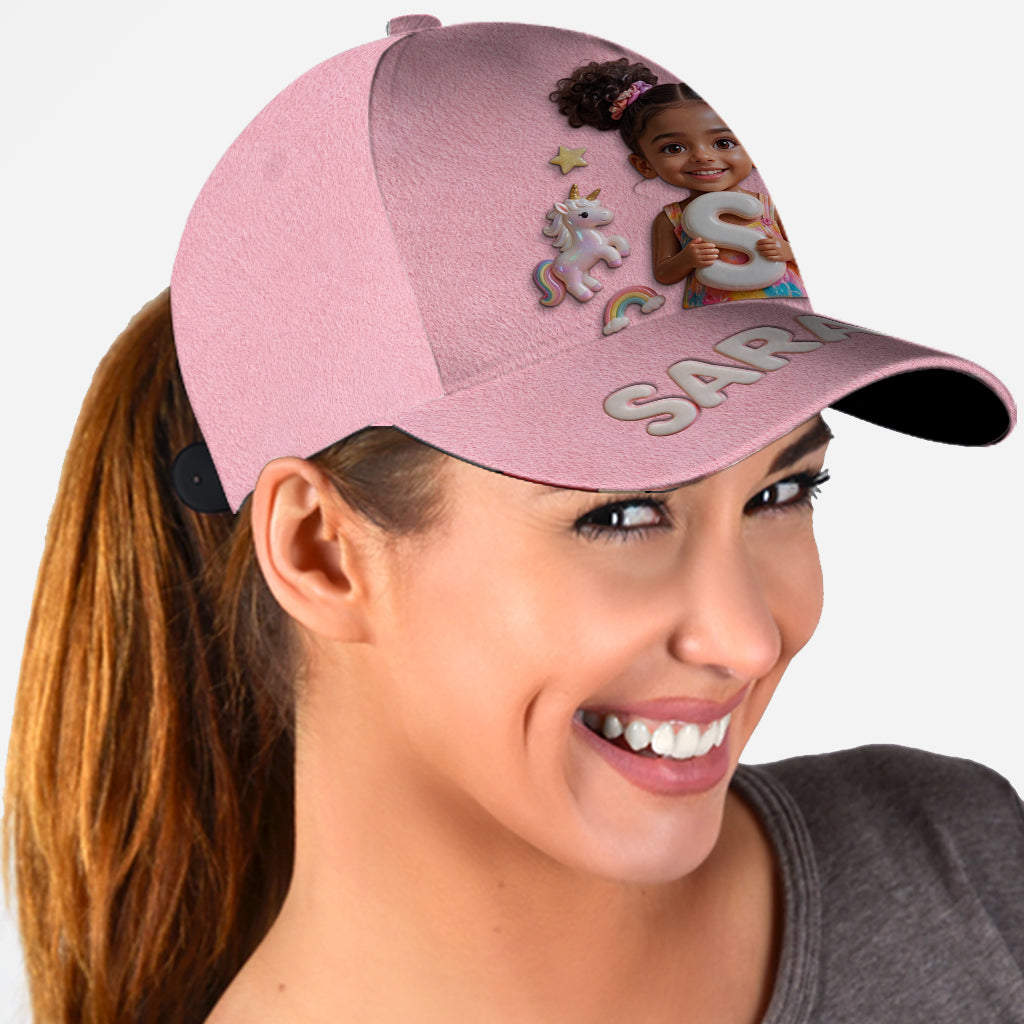 Custom Photo, Alphabet, Any Theme - Personalized Kid Classic Cap