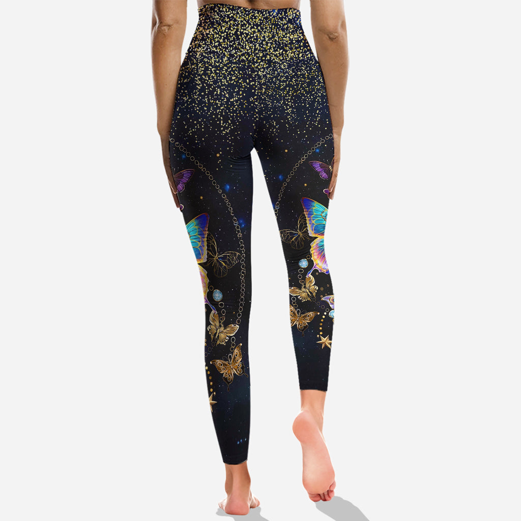 Beautiful Butterfly - Personalized Butterfly Hoodie and Leggings