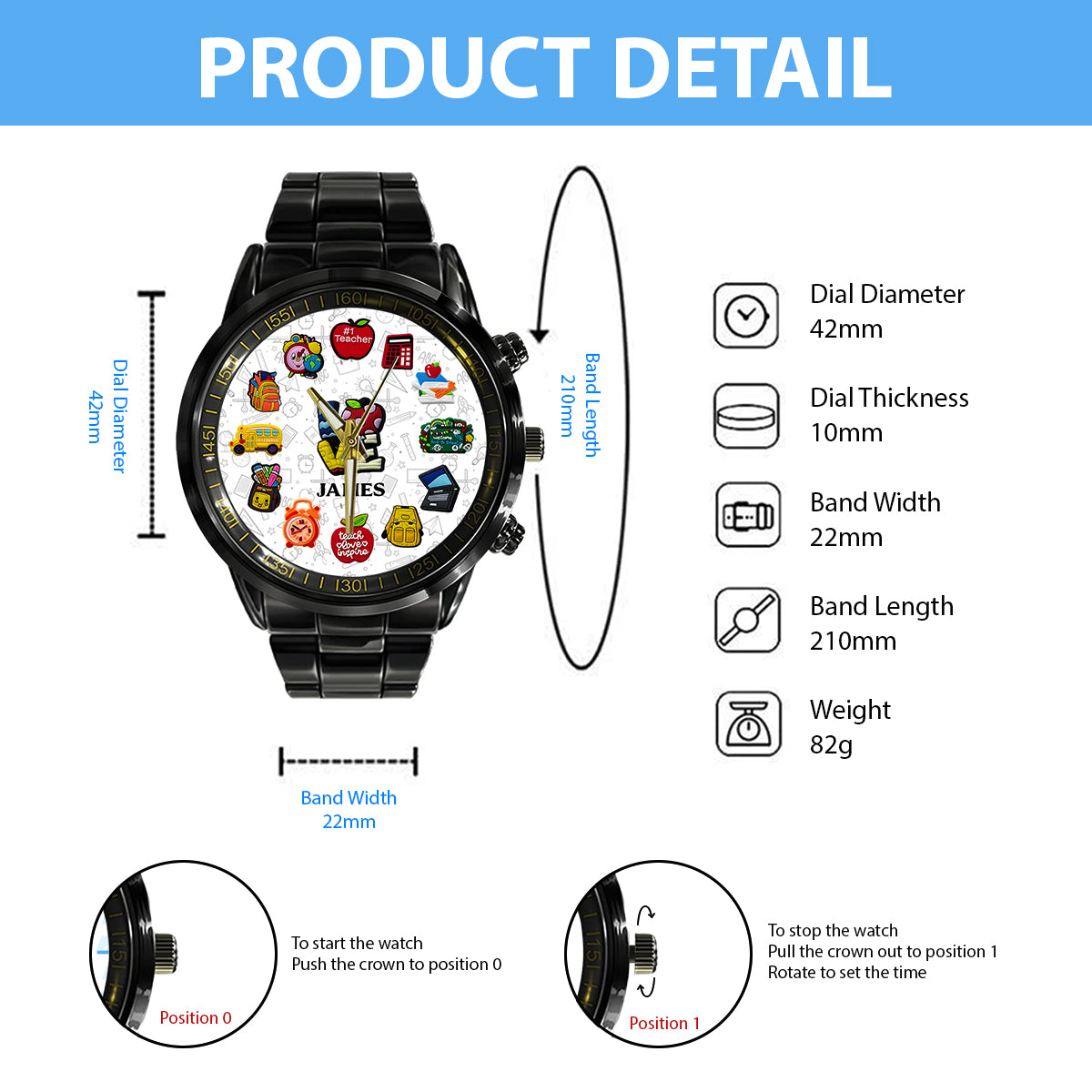 Teachers Who Love Teaching - Personalized Teacher Hand Watch