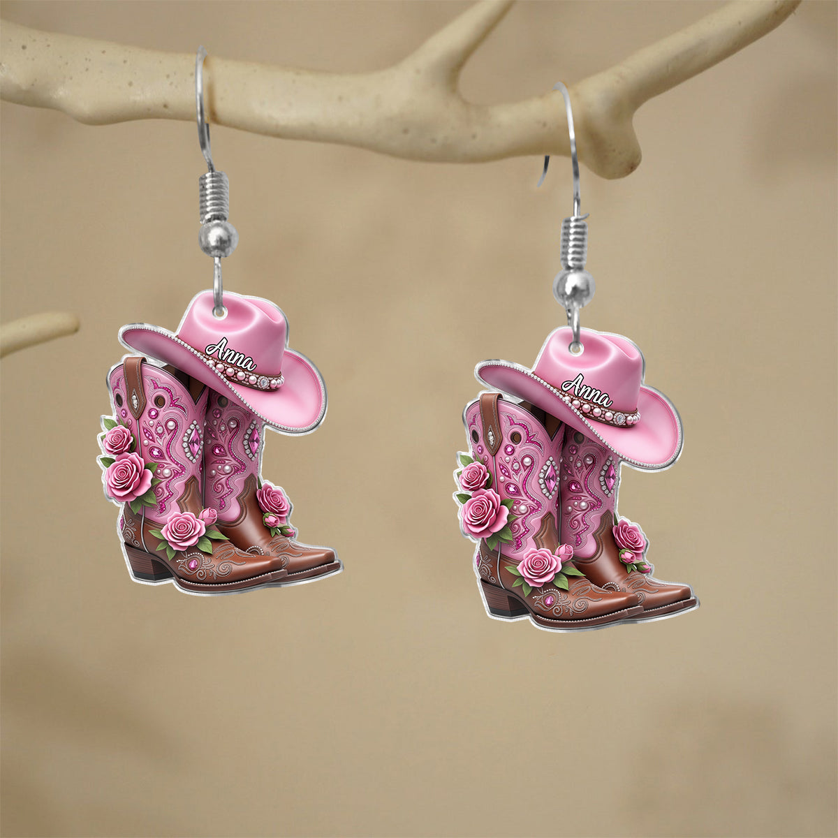 Cowgirl Boots - Personalized Cowgirl Earrings