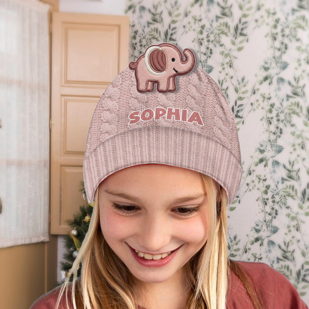 Baby Winter - Personalized Kid Beanie Hat With Patches