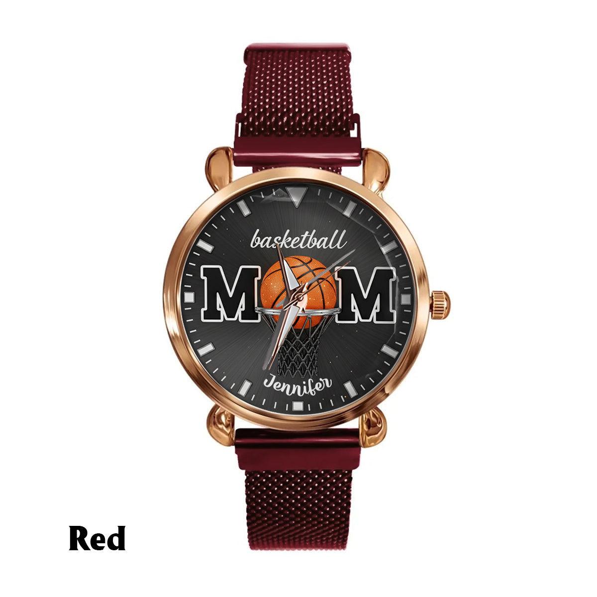 Basketballl Mom - Personalized Basketball Women Hand Watch