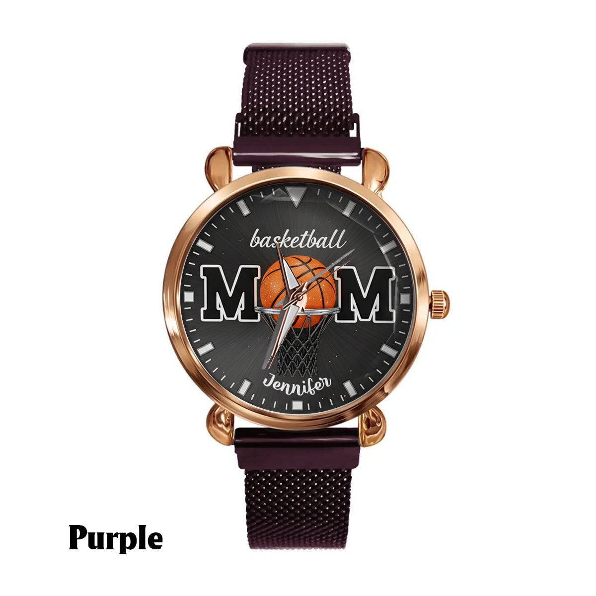 Basketballl Mom - Personalized Basketball Women Hand Watch