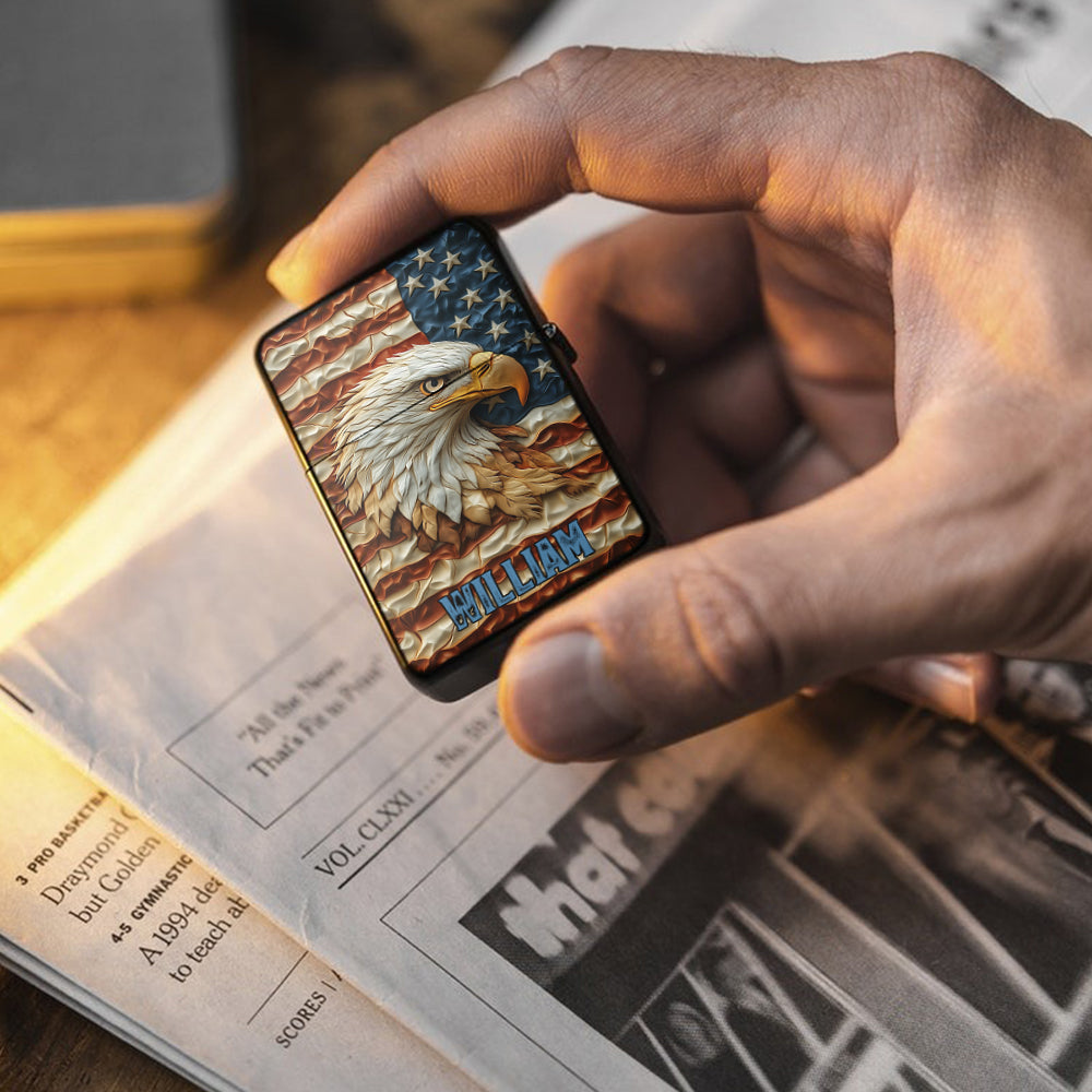 Strong Eagle - Personalized Bald Eagle Lighter