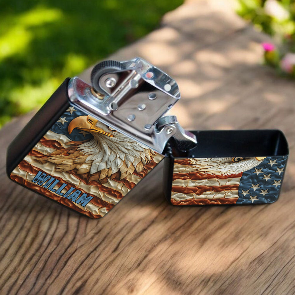 Strong Eagle - Personalized Bald Eagle Lighter