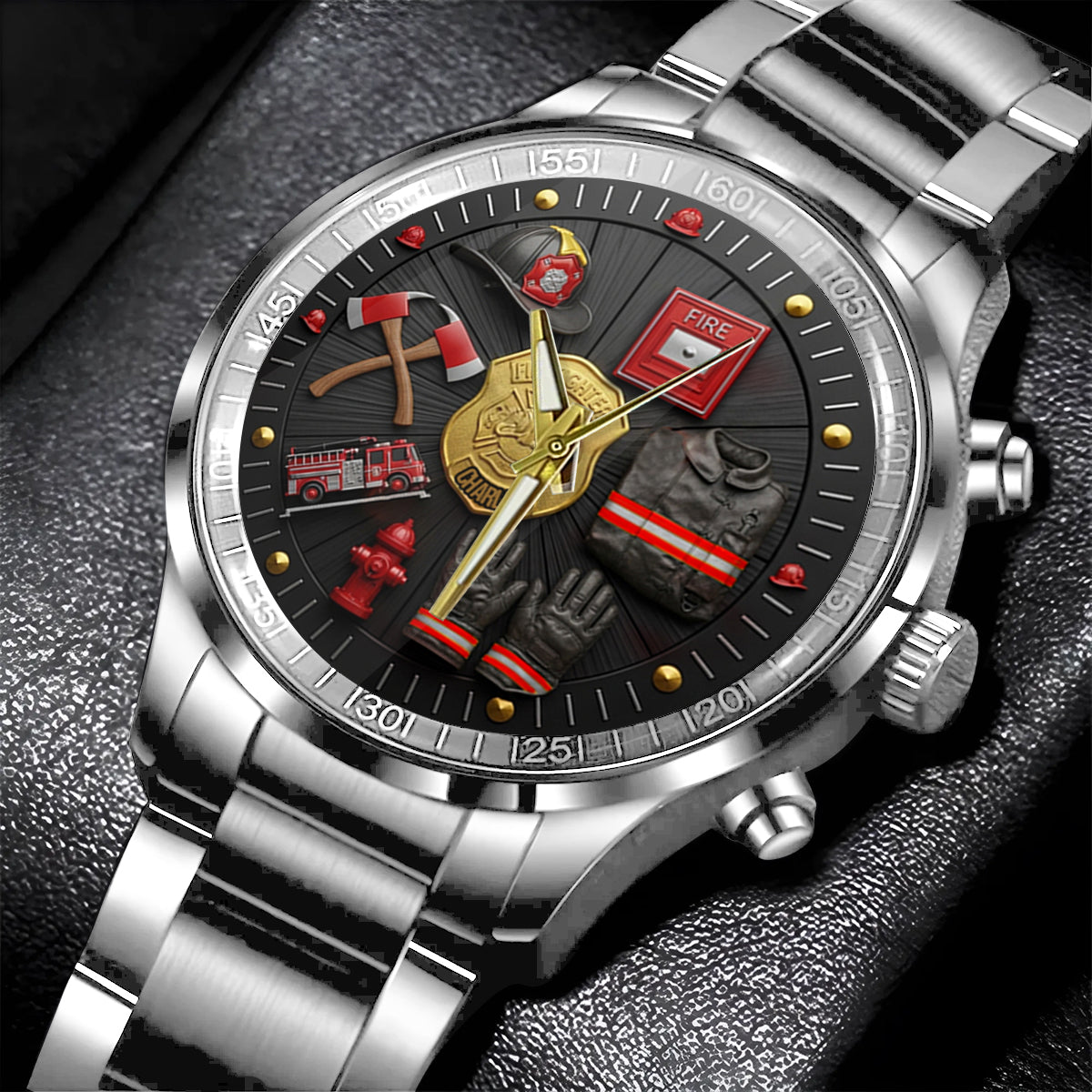 Proud Firefighter - Personalized Firefighter Hand Watch