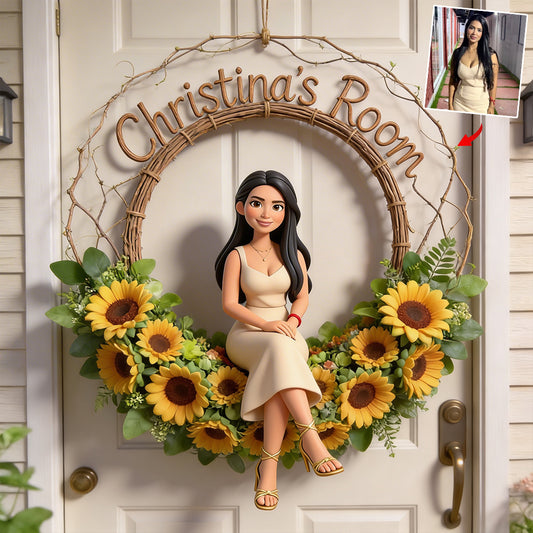 Floral Welcome Sign - Personalized Birth Month Flower LED Light Acrylic Sign