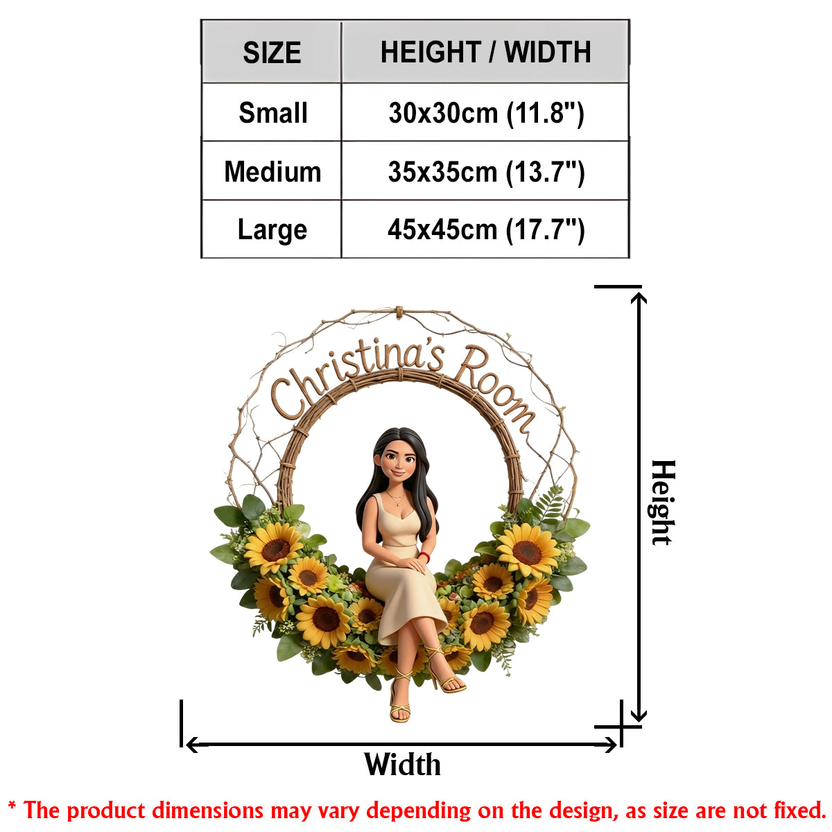 Floral Welcome Sign - Personalized Birth Month Flower LED Light Acrylic Sign