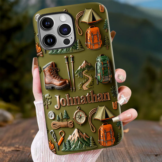 Hiking Makes Me Happy - Personalized Hiking Full Print Phone Case