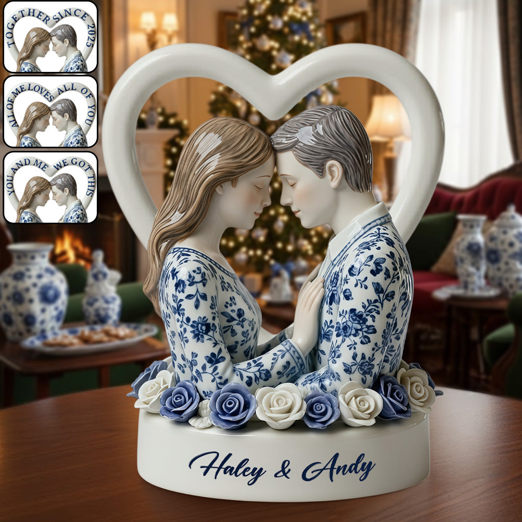 Toile De Jouy Couple You And Me We Got This - Personalized Couple Custom Shaped Acrylic Plaque
