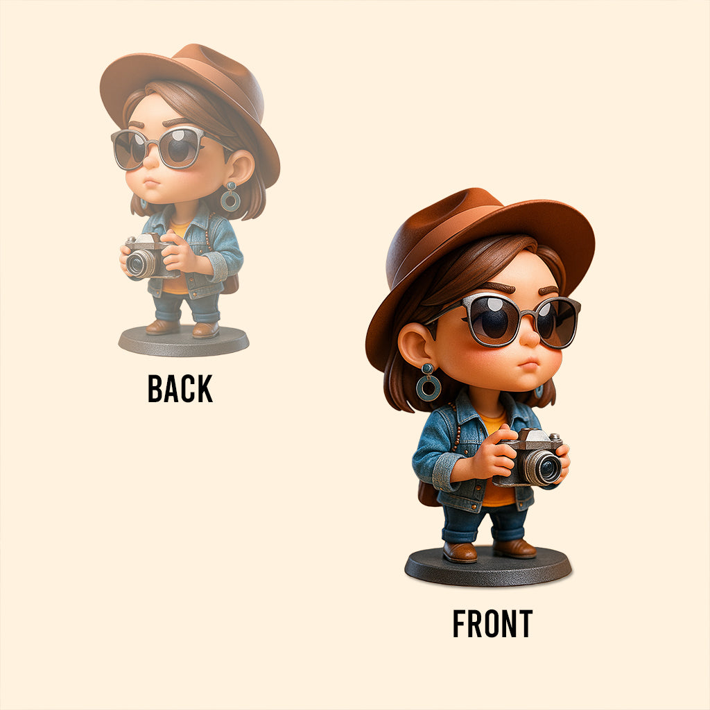 Exaggerated Proportions Cartoon Style - Personalized Travelling Custom Shaped Acrylic Plaque