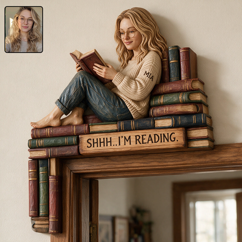 I'm Reading - Personalized Book Door Frame Decoration