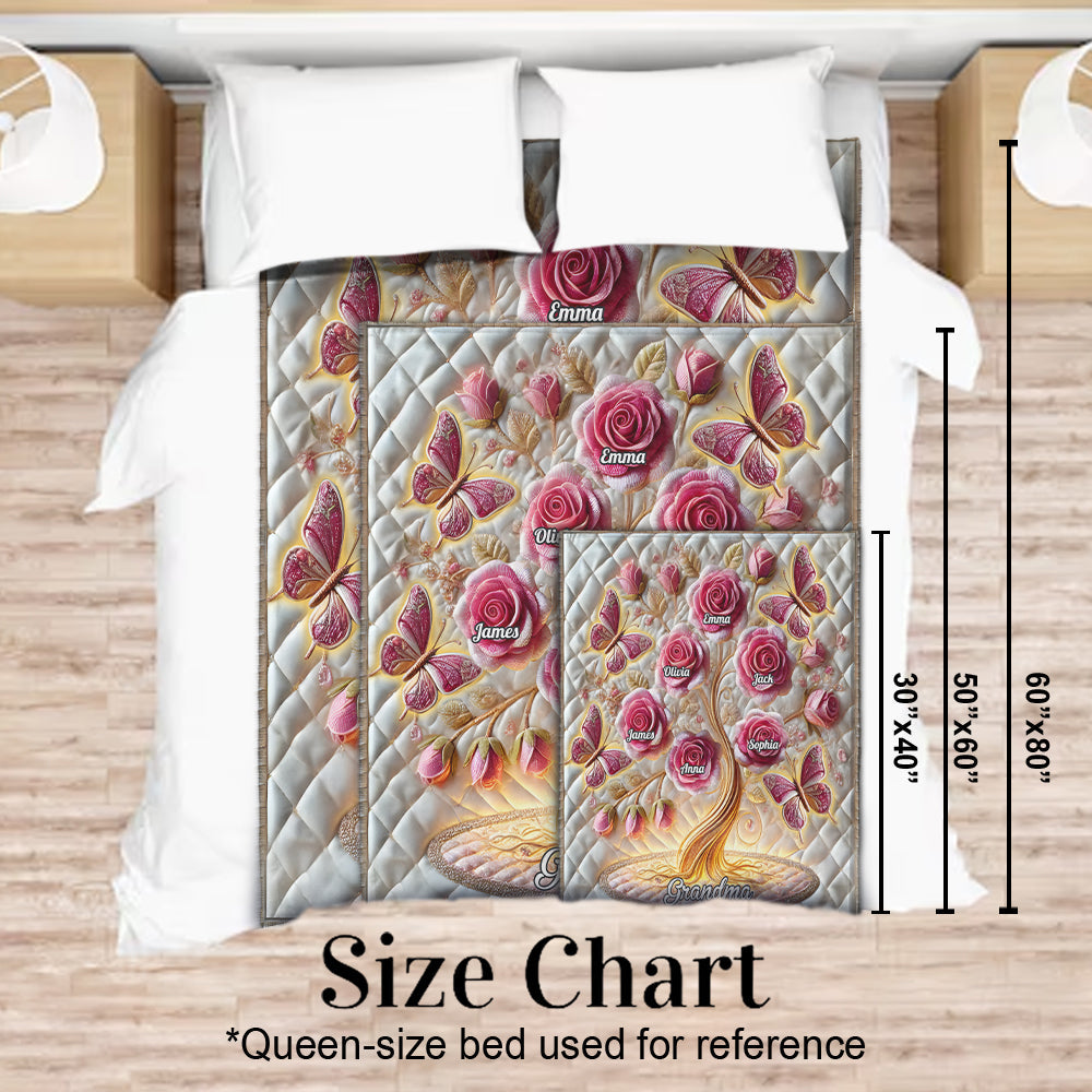 My Garden Gift For Mom, Grandma - Personalized Mother Blanket