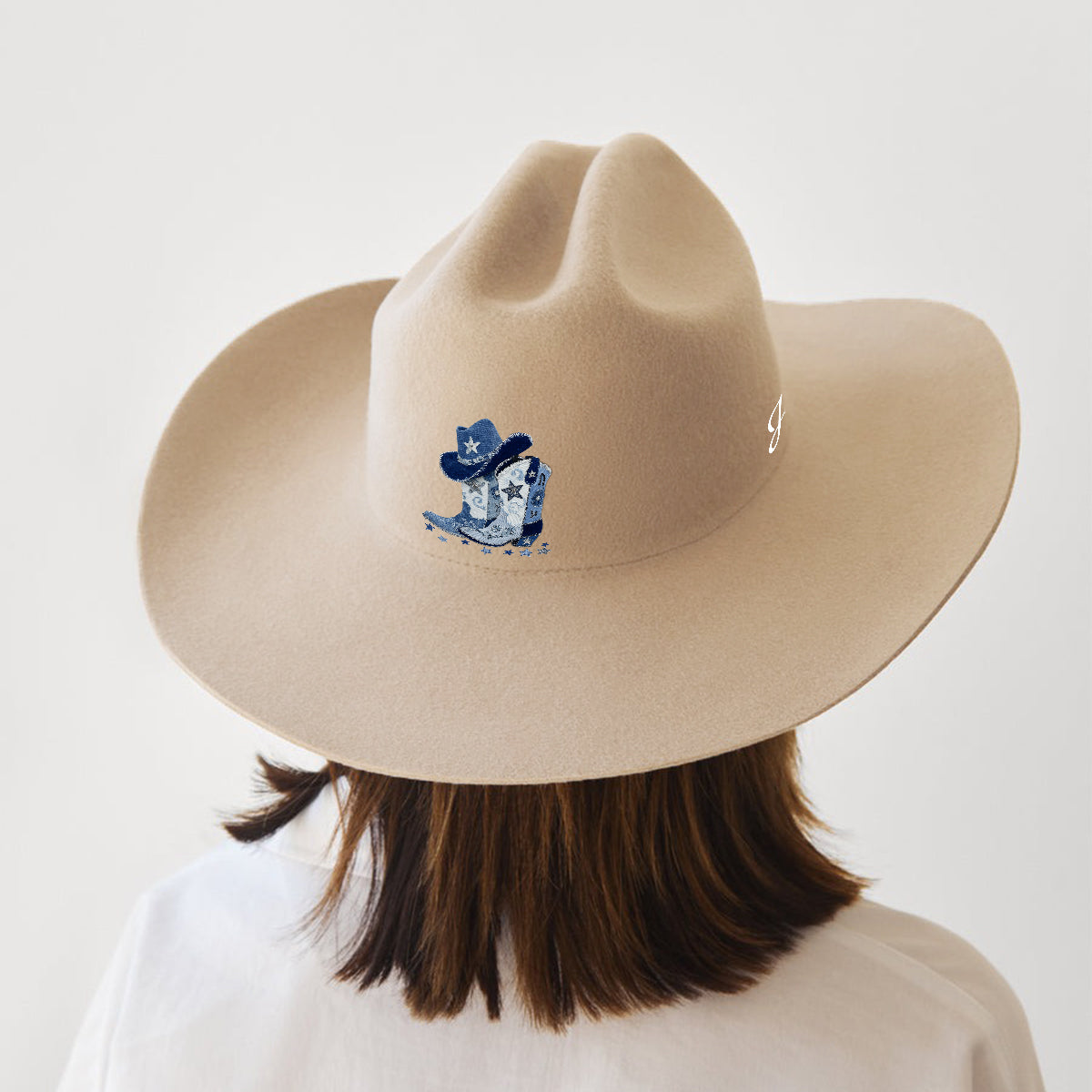 Cowgirl Boots - Personalized Cowgirl Wide Brim Cowboy Hat