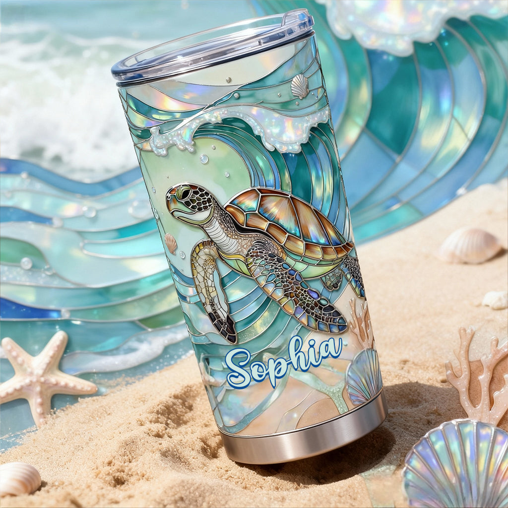Beautiful Turtle - Personalized Turtle Tumbler