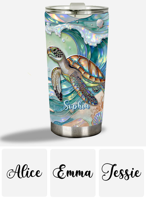 Beautiful Turtle - Personalized Turtle Tumbler