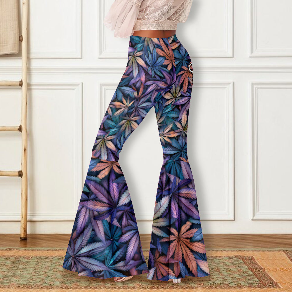 Magical Leaf - Personalized Weed Flare Leggings