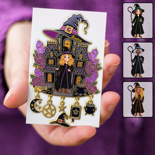 Beautiful Witch - Personalized Witch Pin
