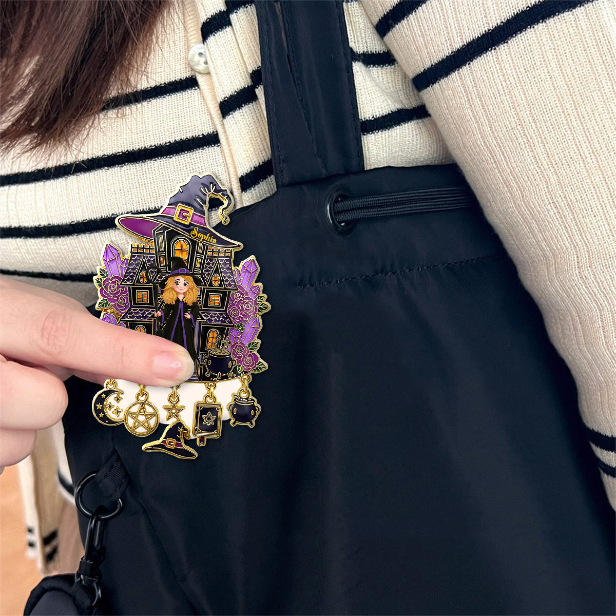Beautiful Witch - Personalized Witch Pin