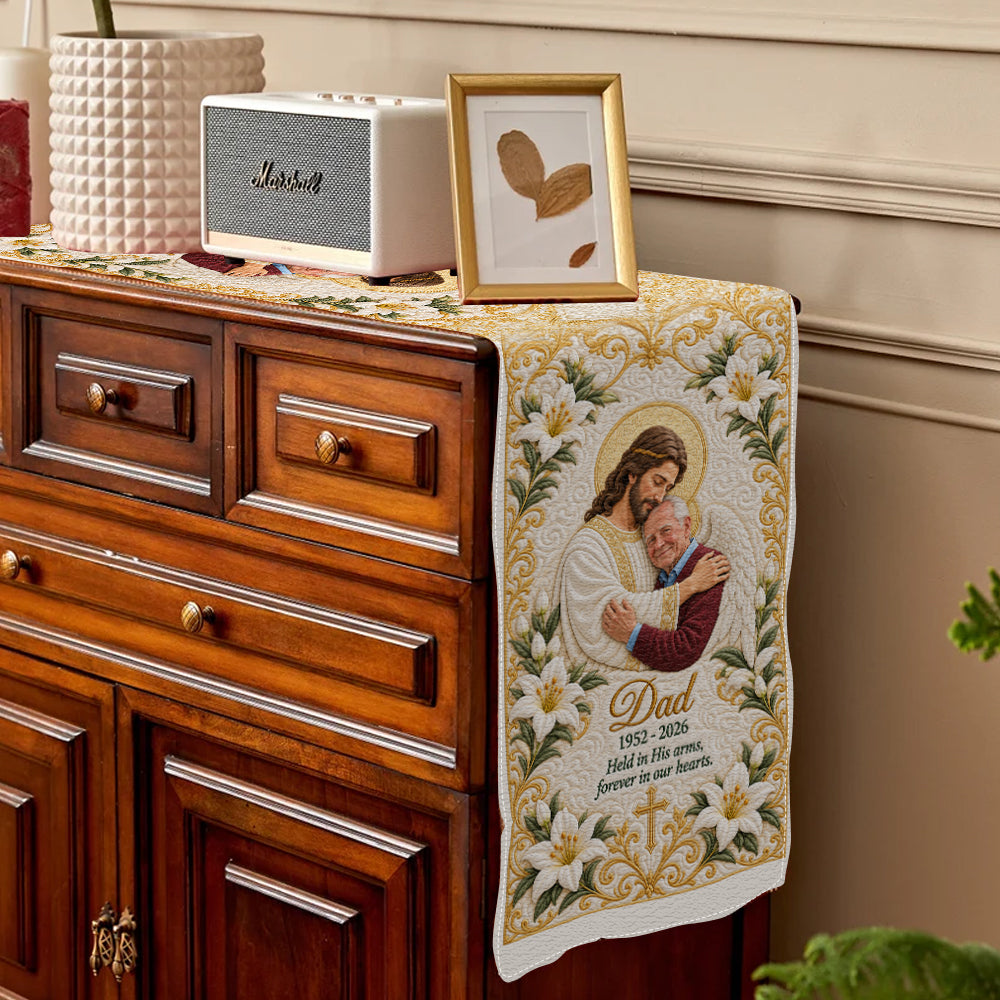 Christmas In Heaven - Personalized Memorial Table Runner