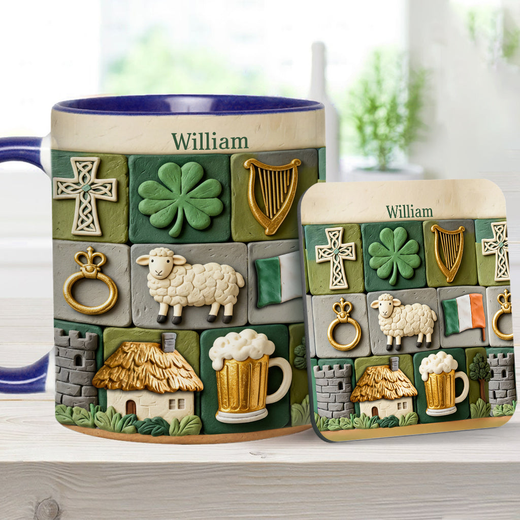 Irish Heritage - Personalized Irish Accent Mug & Coaster