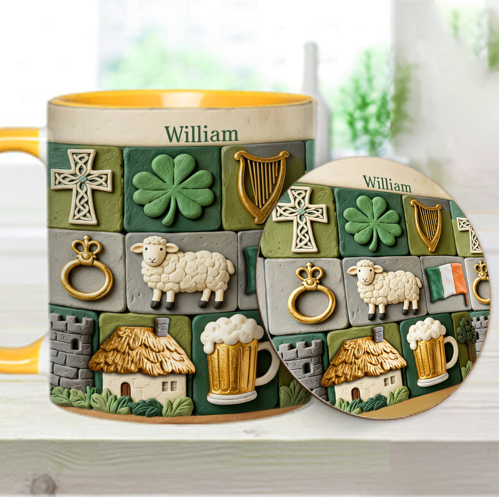 Irish Heritage - Personalized Irish Accent Mug & Coaster
