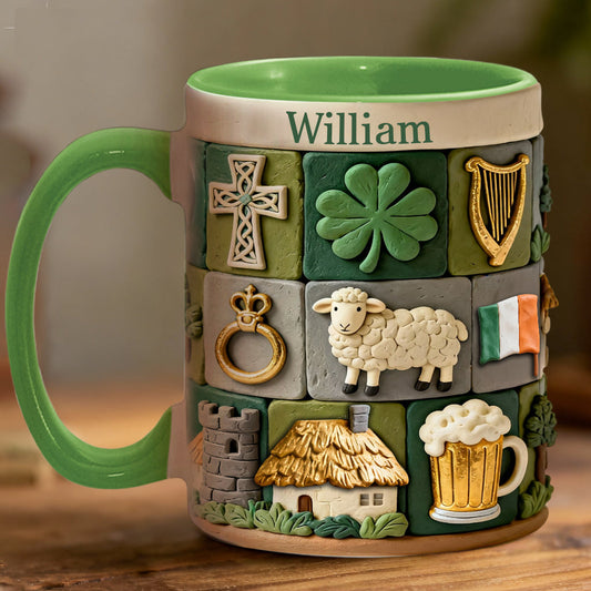 Irish Heritage - Personalized Irish Accent Mug & Coaster