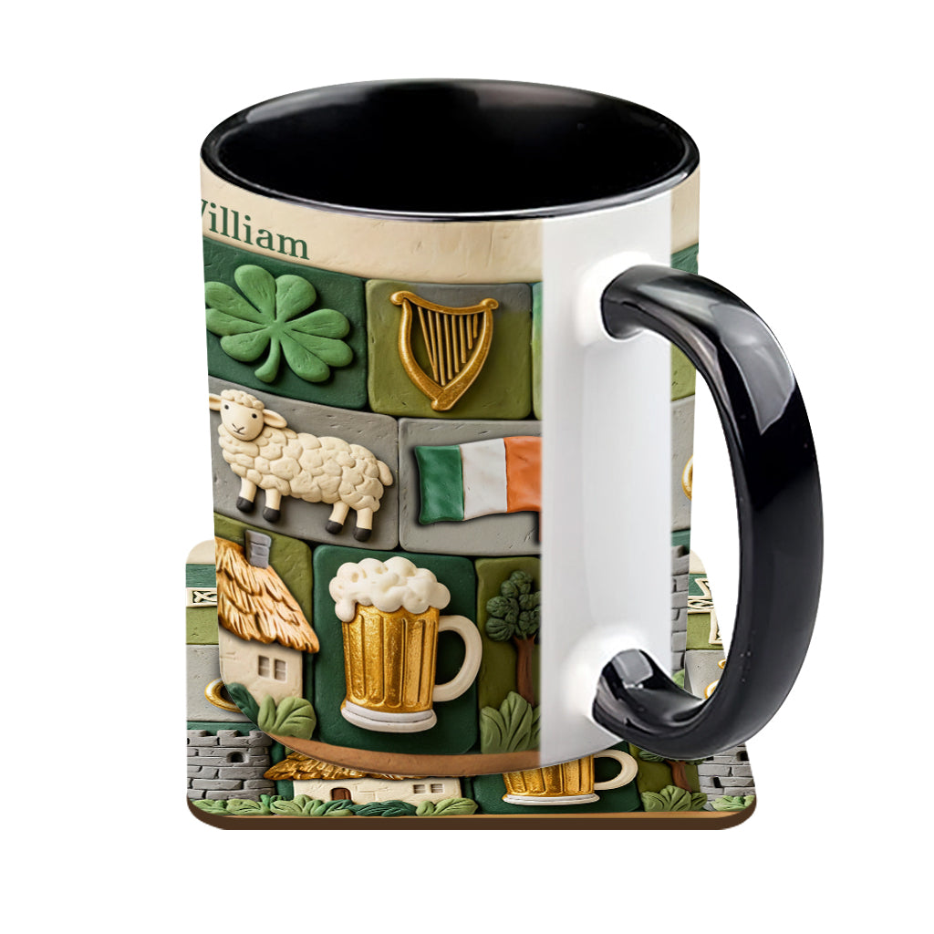 Irish Heritage - Personalized Irish Accent Mug & Coaster
