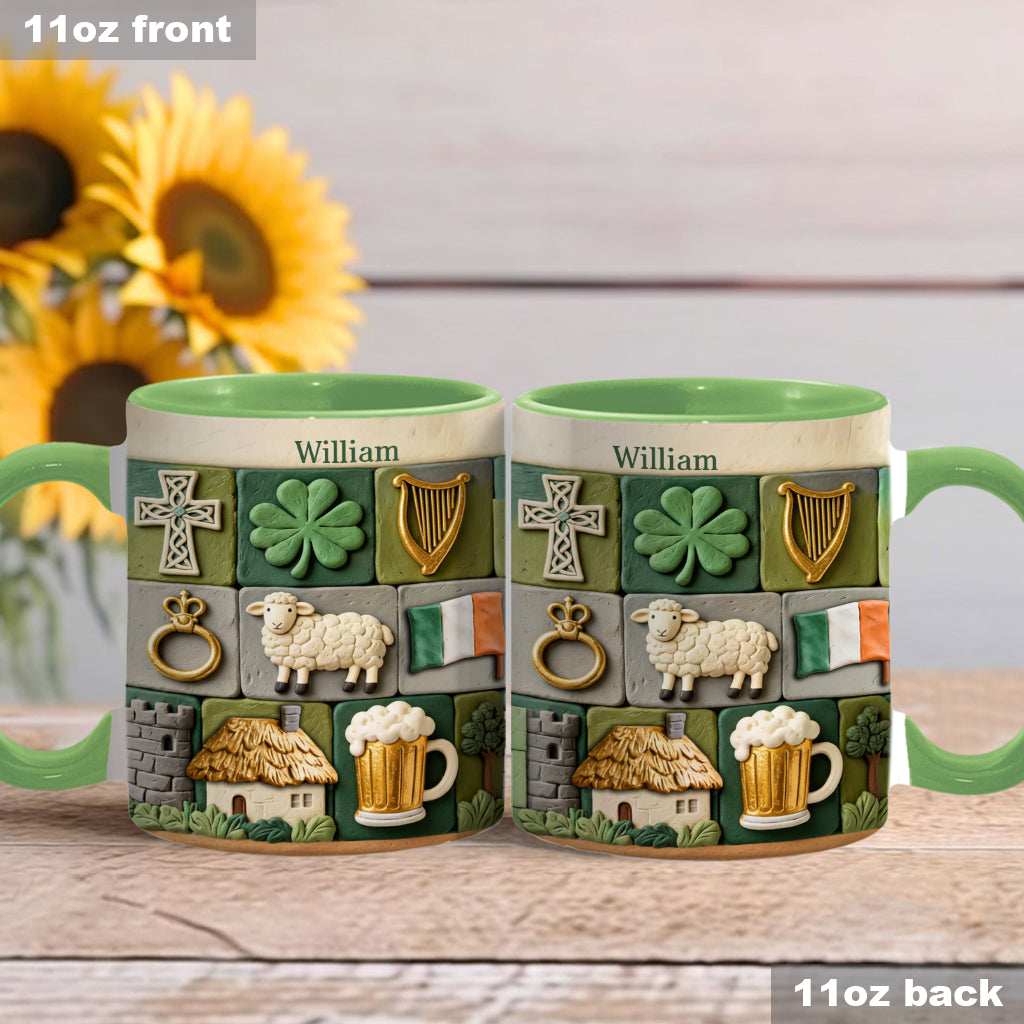 Irish Heritage - Personalized Irish Accent Mug & Coaster