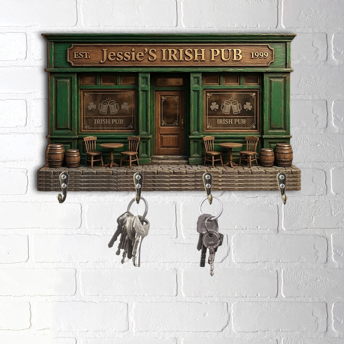 Irish Pub - Personalized Irish Custom Shaped Hanging Rack