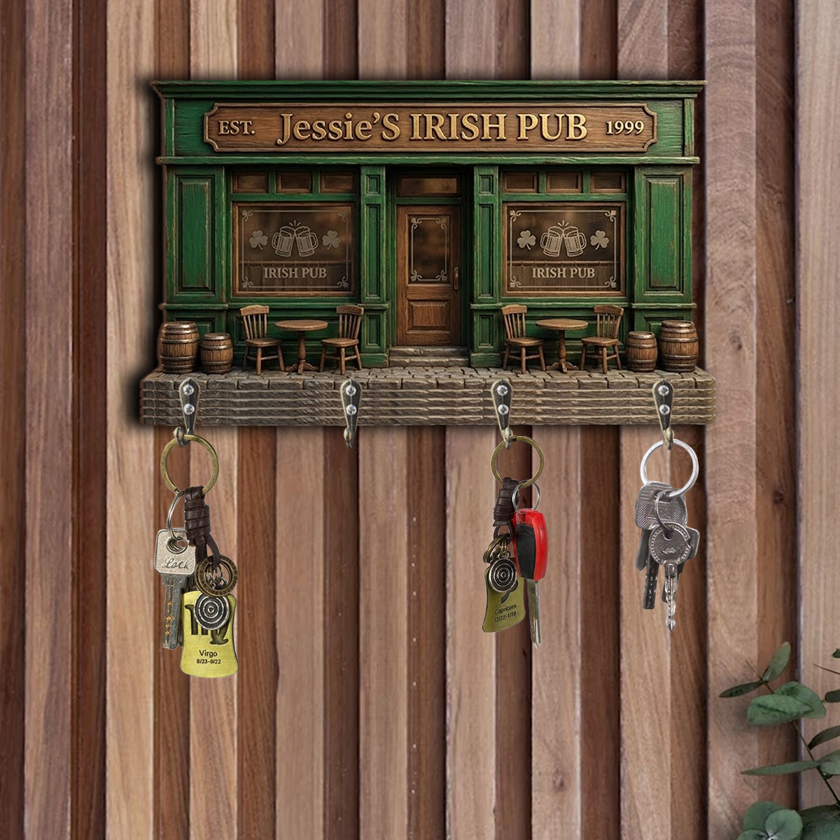 Irish Pub - Personalized Irish Custom Shaped Hanging Rack