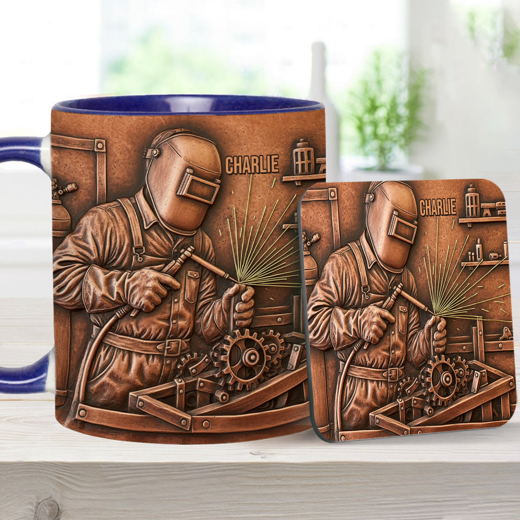 Strongest Welder - Personalized Welder Accent Mug