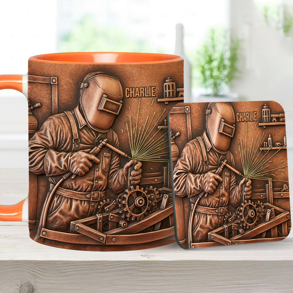 Strongest Welder - Personalized Welder Accent Mug