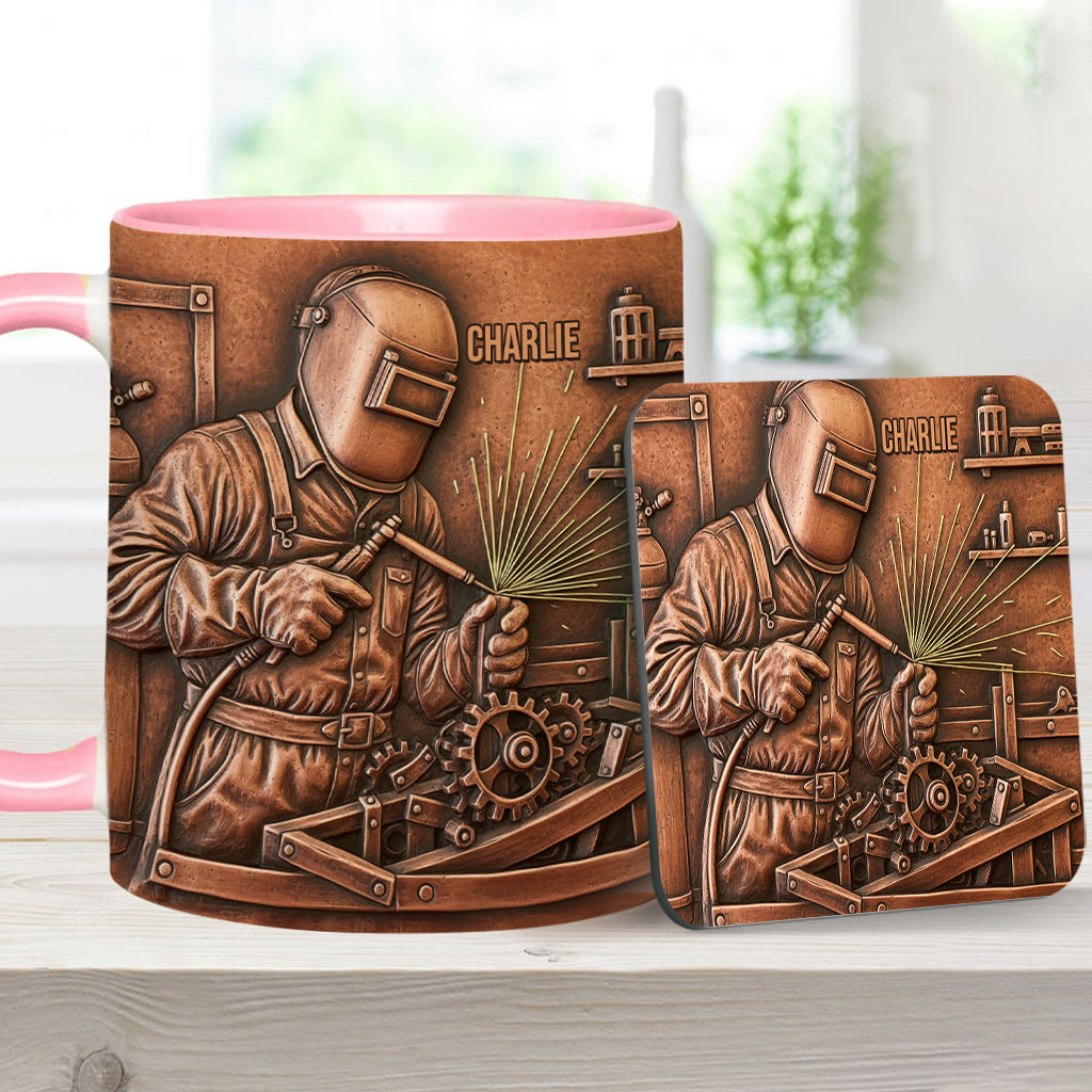 Strongest Welder - Personalized Welder Accent Mug