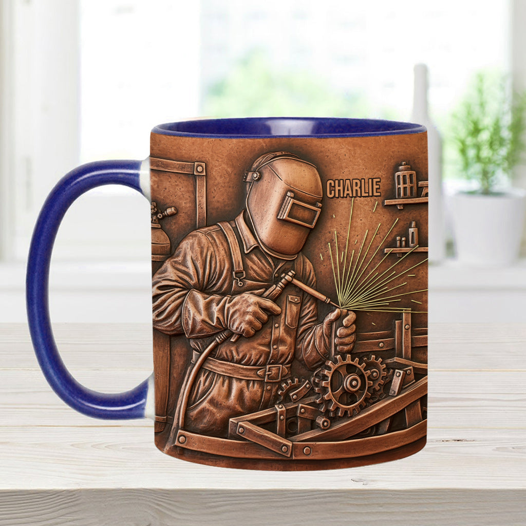 Strongest Welder - Personalized Welder Accent Mug